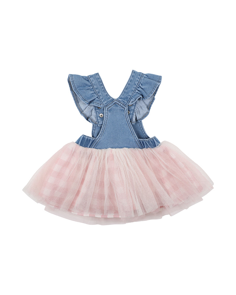 Denim overall clearance tutu dress