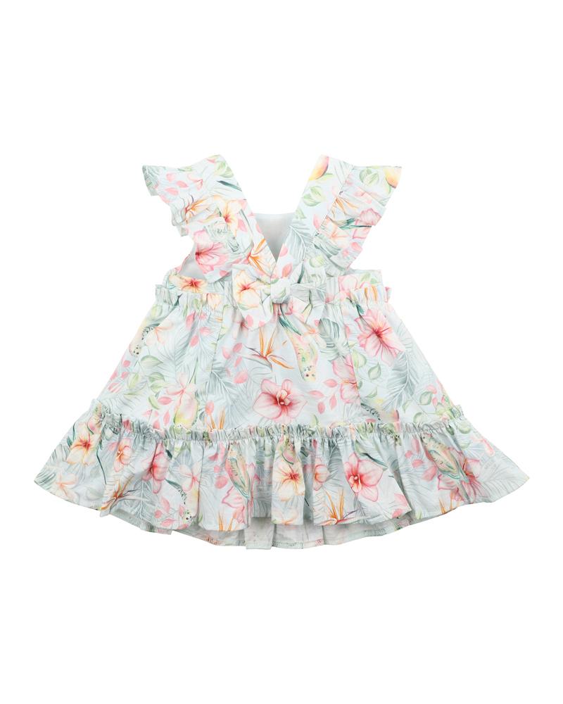 Baby girl blue hot sale floral dress