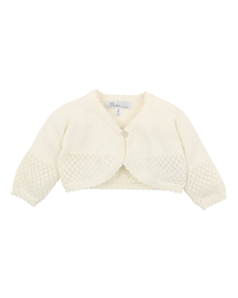 Baby girl outlet cream bolero cardigan